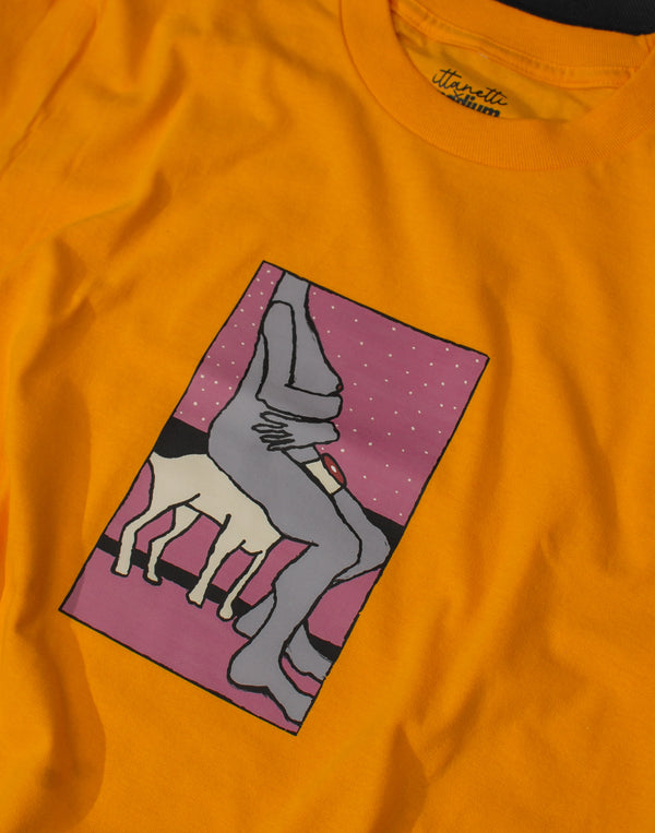 Itt A Netti X Medium Ragaszkodás Tee ORANGE